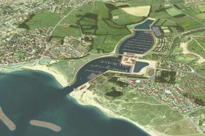 El proyecto de la marina de Brtignolles-sur-Mer en la zona natural sensible del Marais Girard