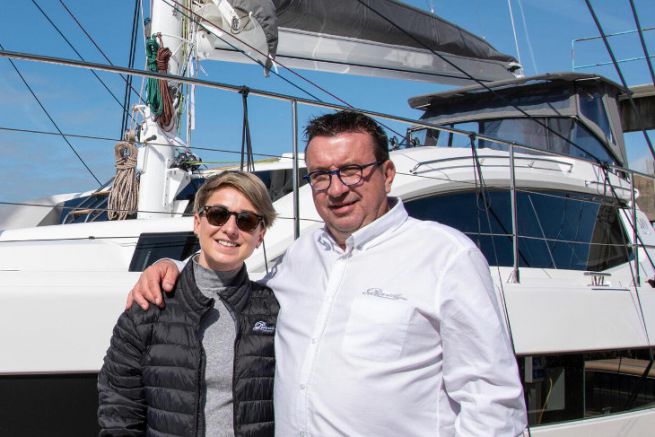 Anna Nowotarska, nueva directora de ventas de exportacin con Gilles Wagner, CEO de Privilge Marine