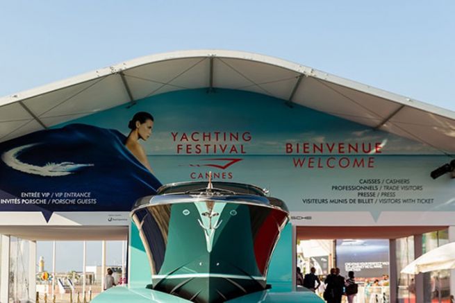 Entrada al Festival de Yates de Cannes en 2016