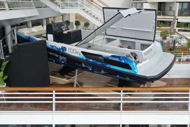 Concepto del demostrador de Hynova Yachts desvelado en septiembre de 2021