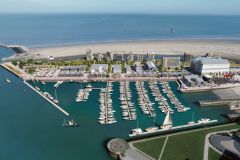 Vista area del futuro puerto deportivo de Dunkerque