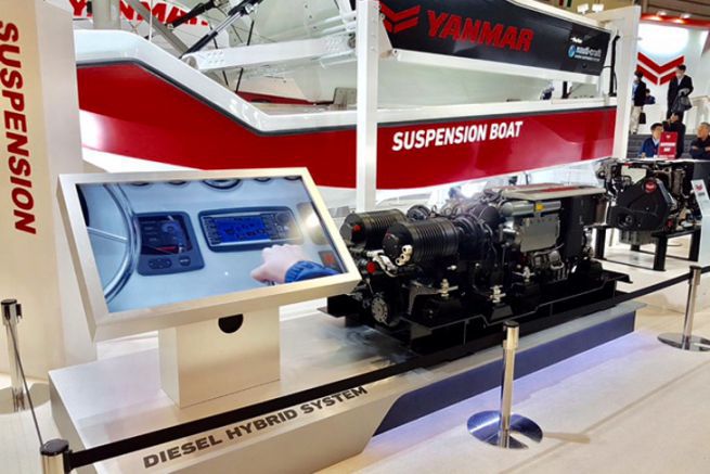 Presentacin del Motor Marino Hbrido Yanmar - Transfluid en Yokohama